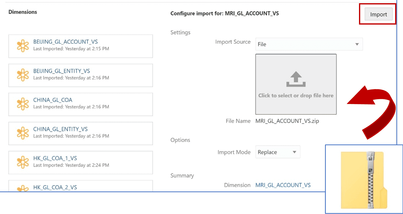 Import Dialog