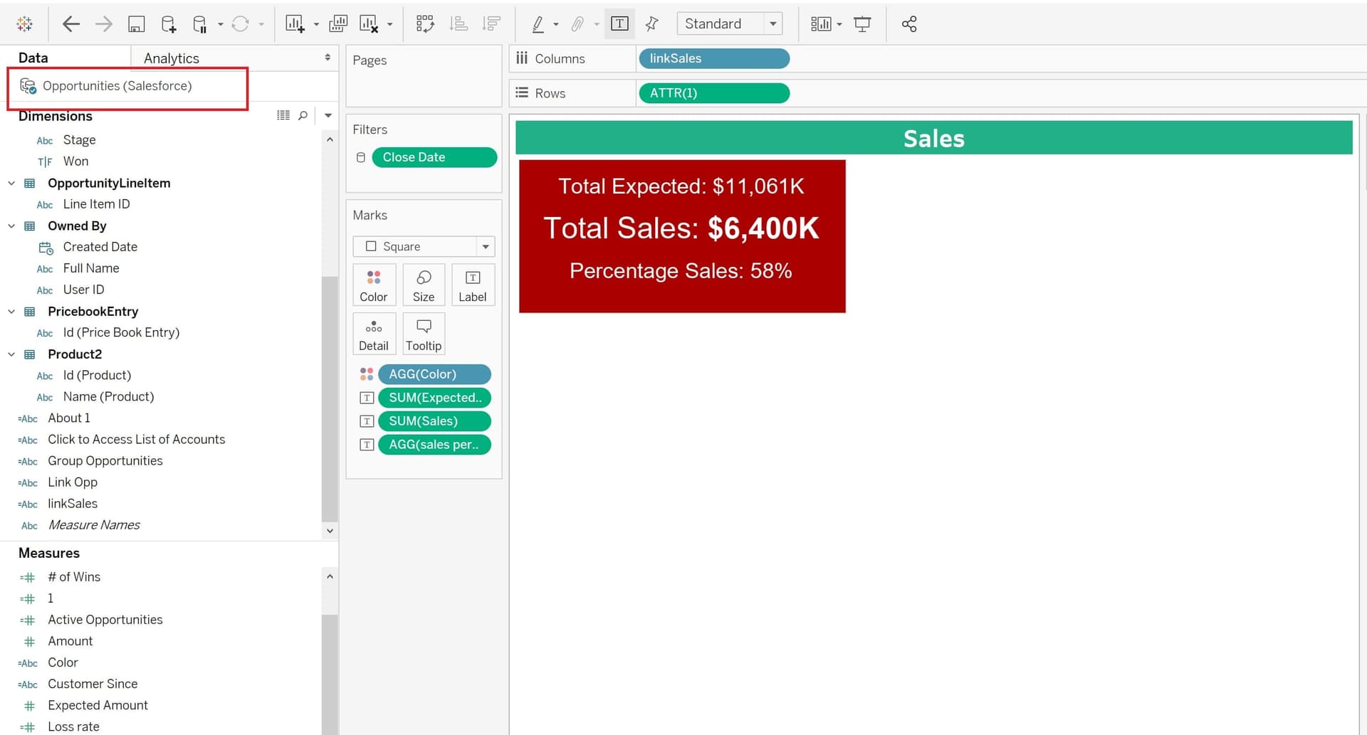 Tableau Dashboard